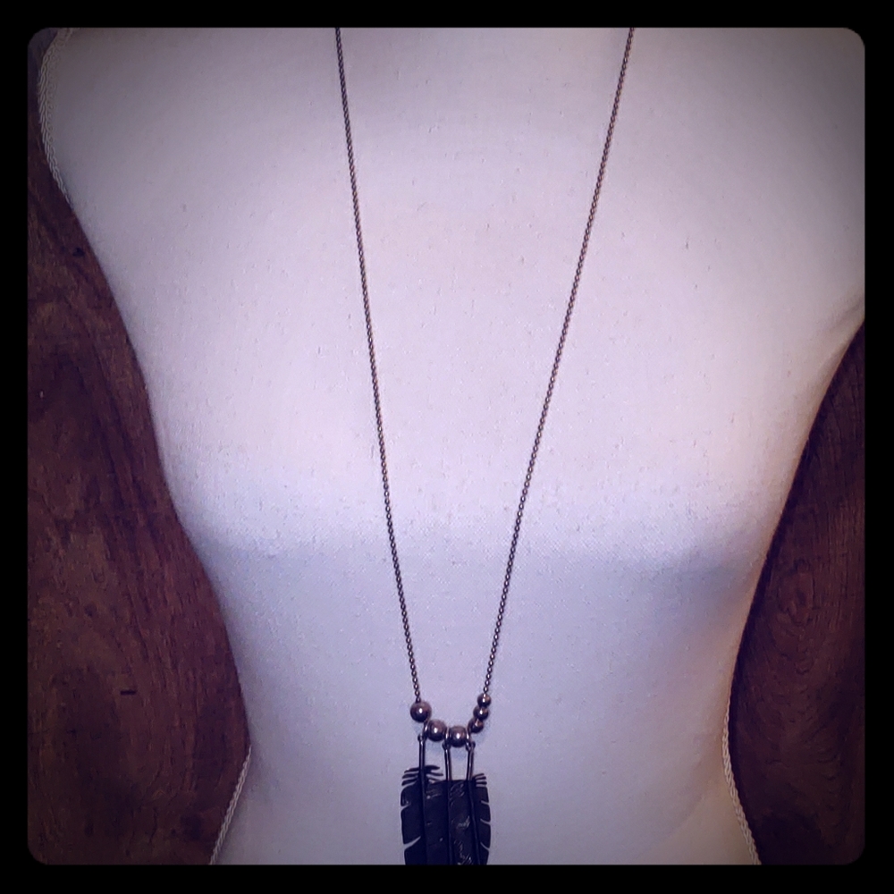 Gas Bijoux women's necklace penna feathers